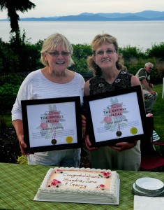 Sandra June Bronze award with cake